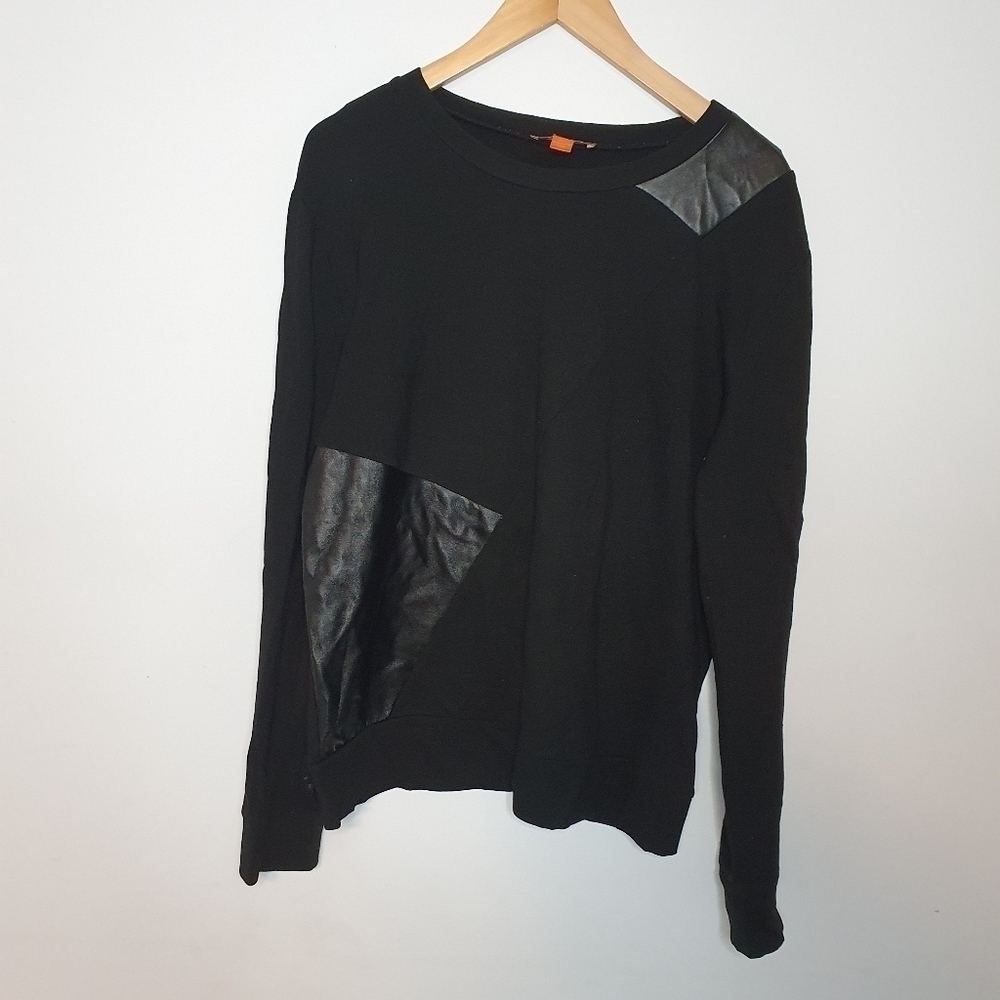 Joe Fresh Black Pullover Sweatshirt  Size L